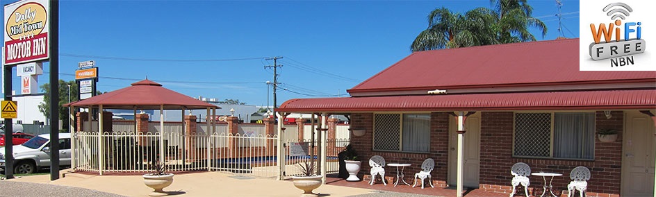 Dalby Mid Town Motor Inn offers quality 4 star accommodation including free WiFi and Foxtel